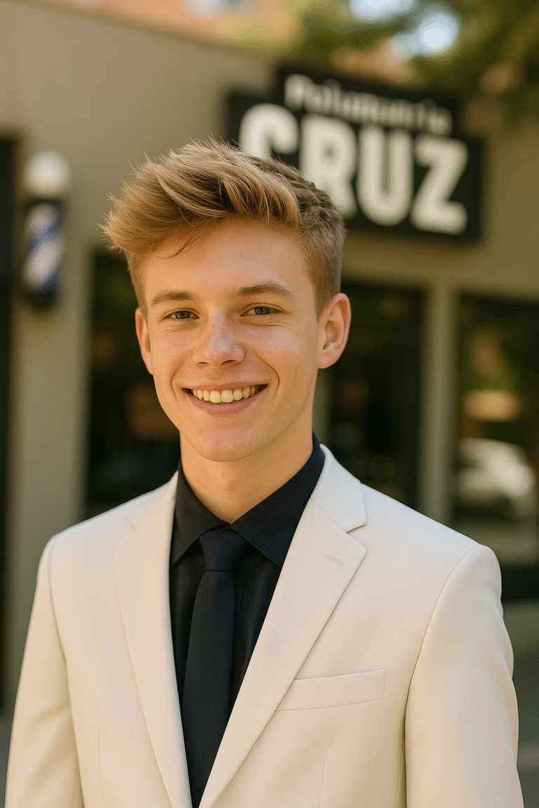 Despeinado controlado para chicos jóvenes - Corte de pelo de graduación en Peluquería Cruz Madrid